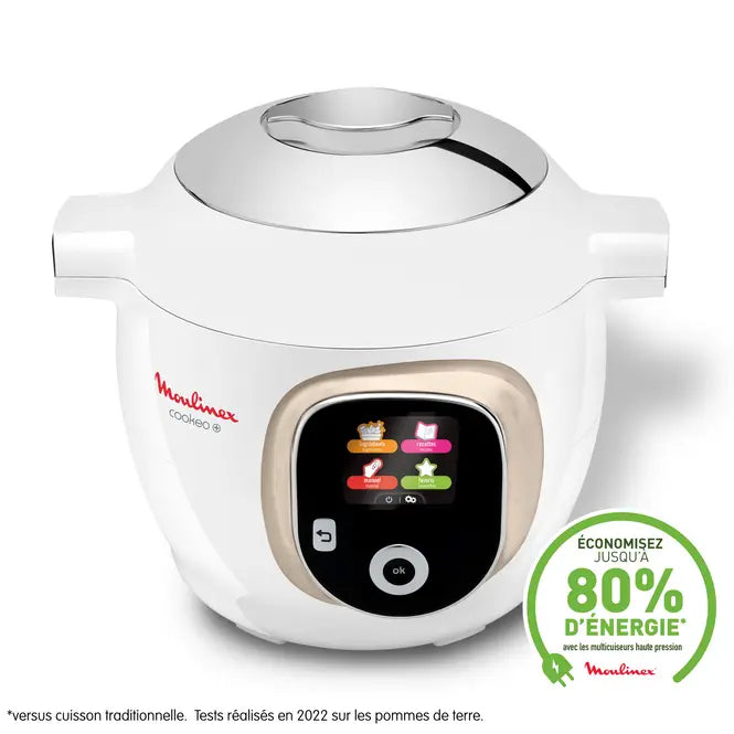 Cookeo+ Multicuiseur Intelligent 6 Programmes, 180 Recettes 6l Blanc Ce85ba10 Moulinex - Mathon - 3
