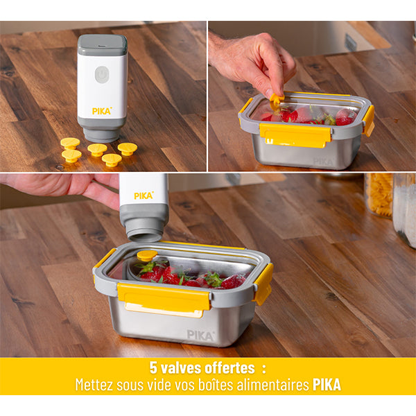 Pompe électrique de mise sous vide et 5 valves Pika - Mathon - 5