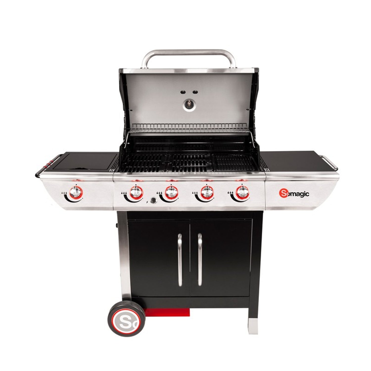 Barbecue au gaz MANHATTAN 450GPI - 4 brûleurs + réchaud 14kW Somagic - Mathon - 5