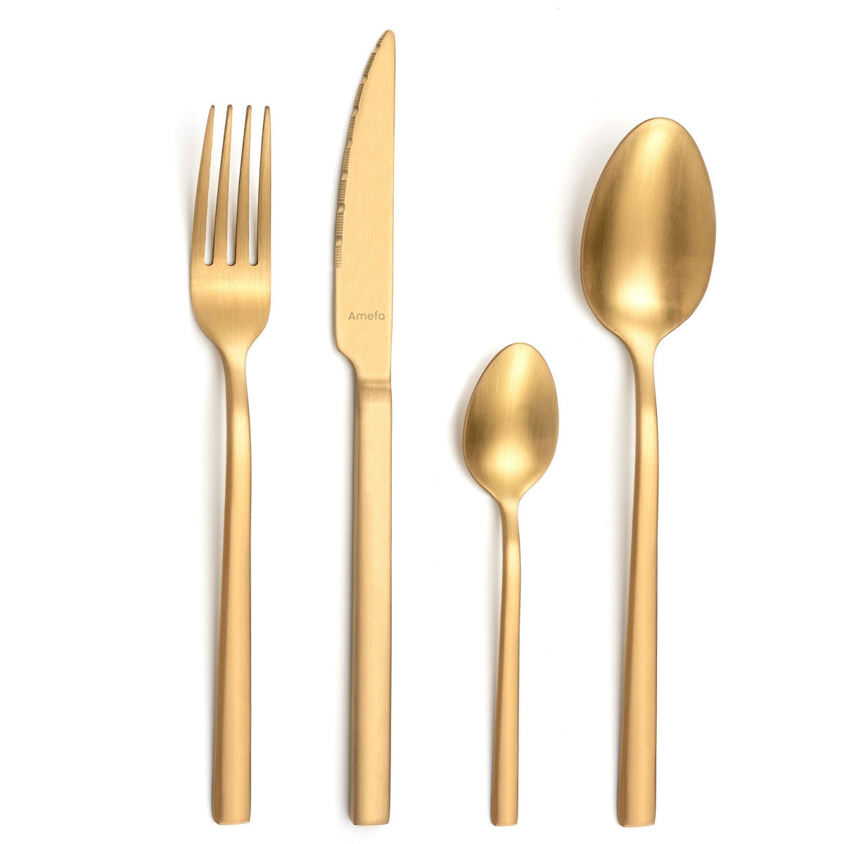 Escade Doré Satiné - Coffret 16 pièces Amefa - Mathon - 1