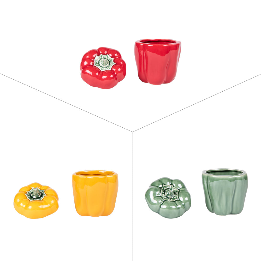 Pot à épices poivron 11x15 cm Table passion - Mathon - 2