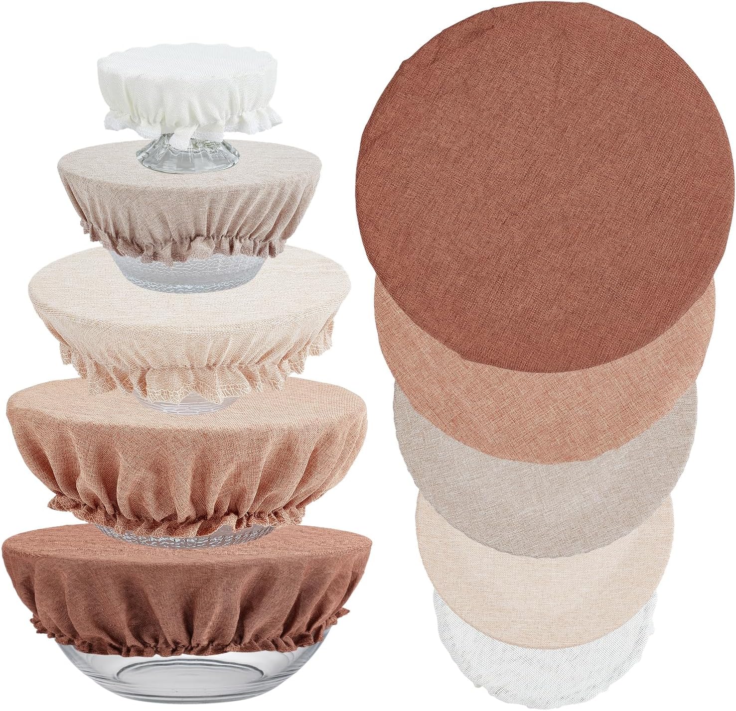 Couvercles de bol en térylène réutilisables x10 Vendos85 - Mathon