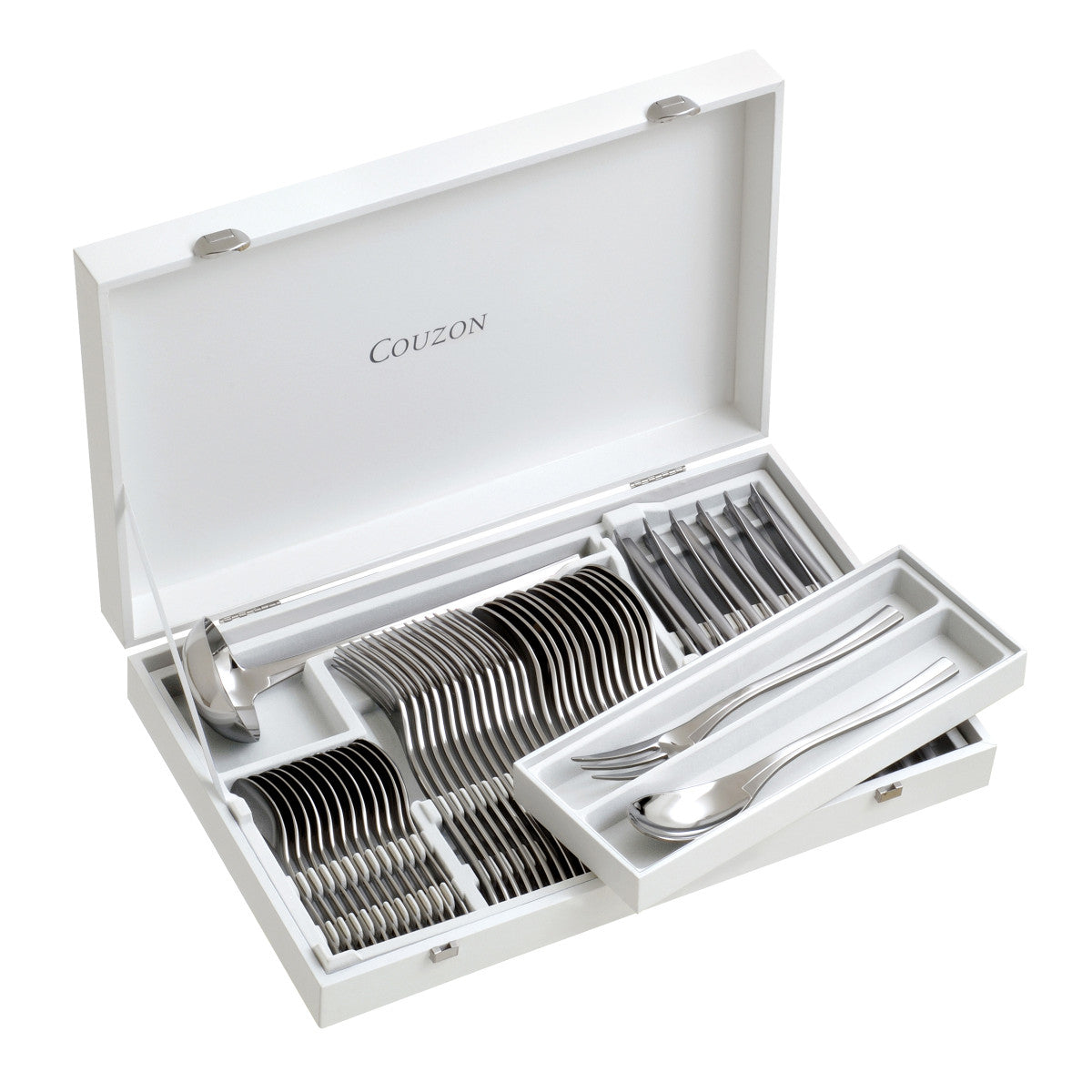 Ecrin Bois - Coffret de rangement 50 couverts Couzon - Mathon - 3