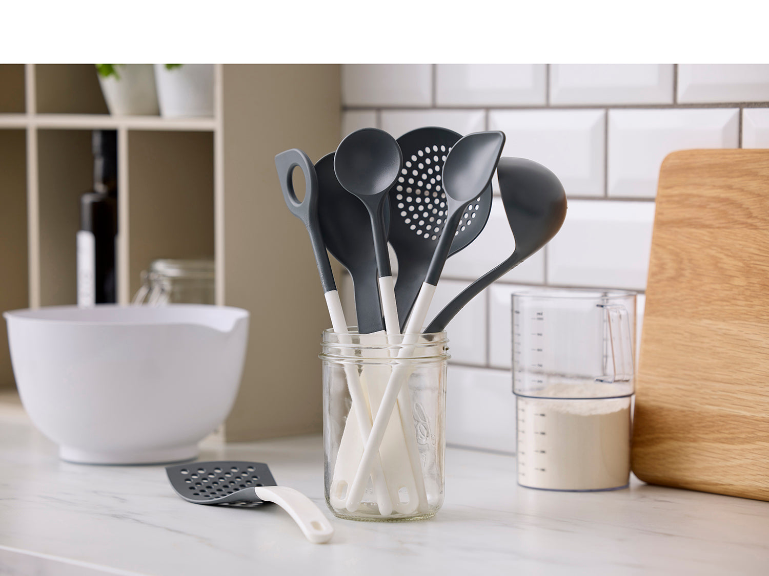 Cuillère de service NEW OPTIMA en nylon Blanc Rosti - Mathon - 5