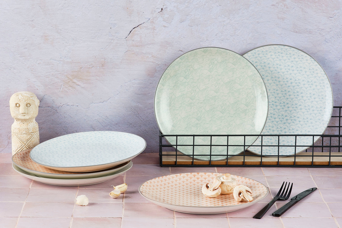 Assiette PATTERN Ø26cm - 6 pièces - Pastel Björn - Mathon - 2