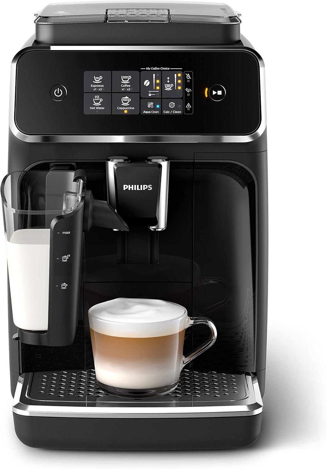 Machine à Café Automatique Expresso de 1,8L 1500W noir gris Philips - Mathon