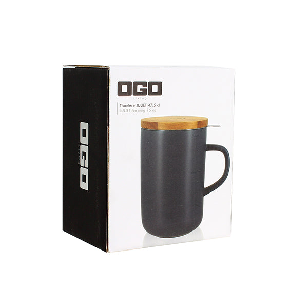 Tisanière mug Juliet en grès bleu 475 ml Ogo - Mathon - 5