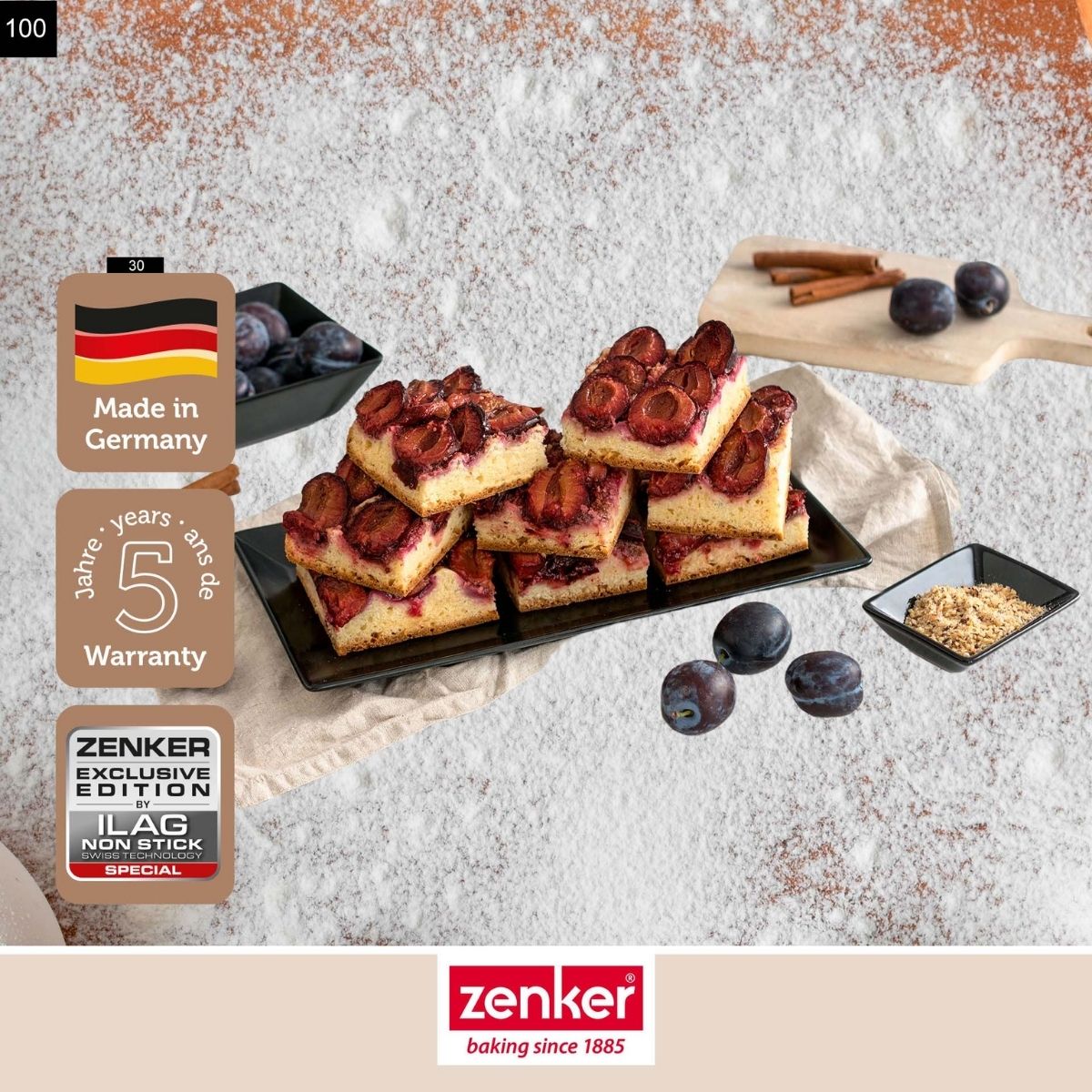 Plaque de four rectangulaire 42 x 29 cm Zenker Black Metallic Zenker - Mathon - 2