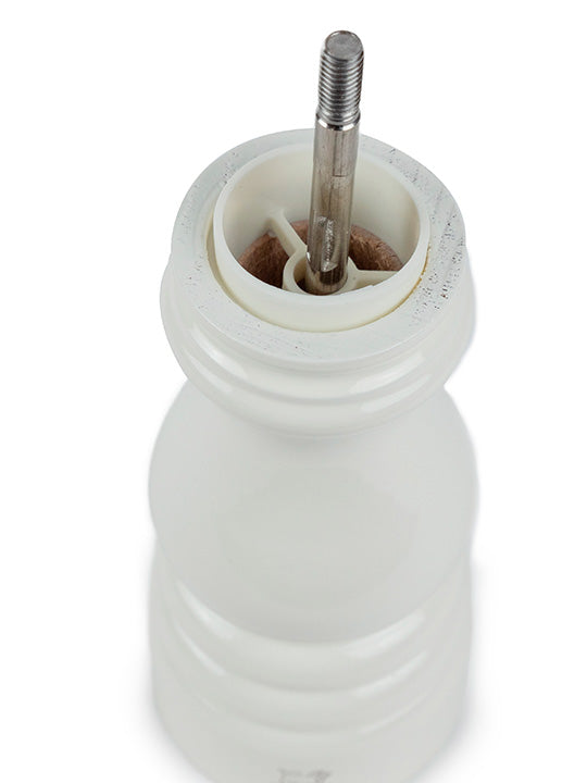 Paris Moulin à sel manuel en bois laqué, ivoire, 18 cm - 7in. Peugeot - Mathon - 4