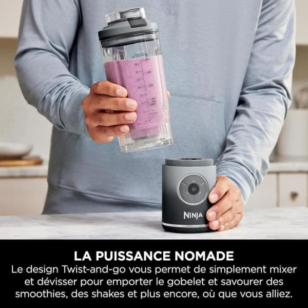 Blender Portable Ninja Blast Max - Gris - Bc251eugy Ninja - Mathon - 6