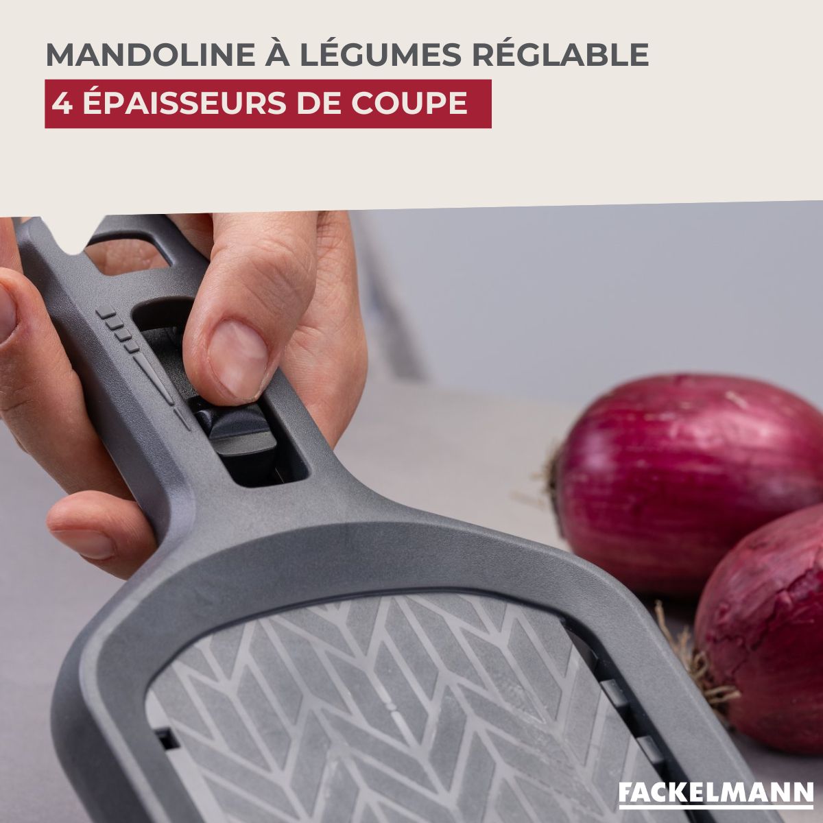 Mandoline réglable 4 hauteurs Fackelmann - Mathon - 2