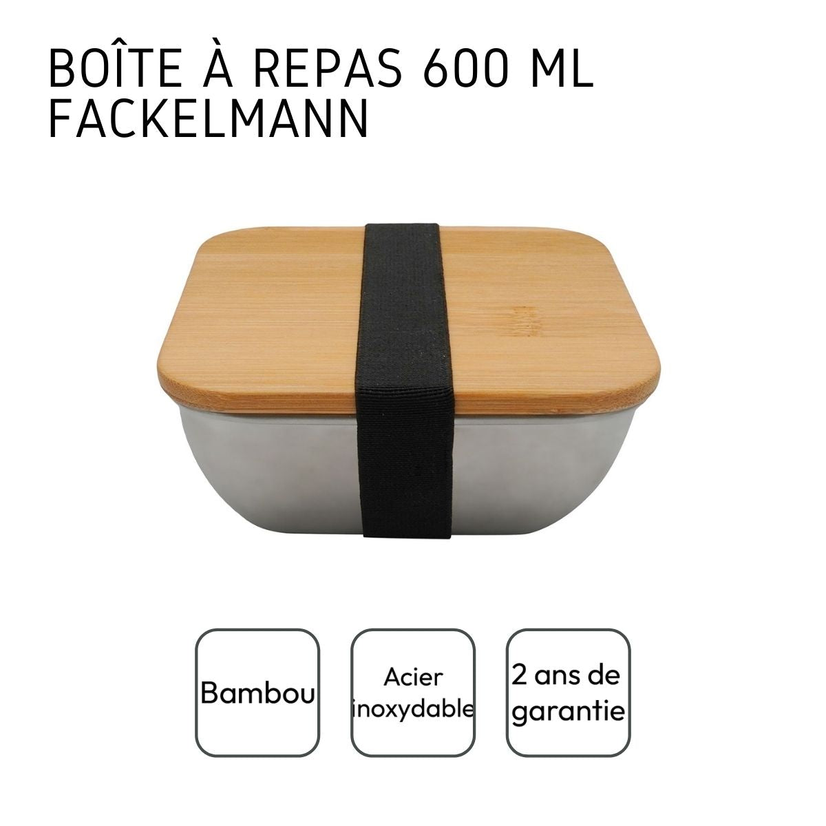 Boîte à repas isotherme en inox qui passe au microonde 600 ml  Move Fackelmann - Mathon - 4