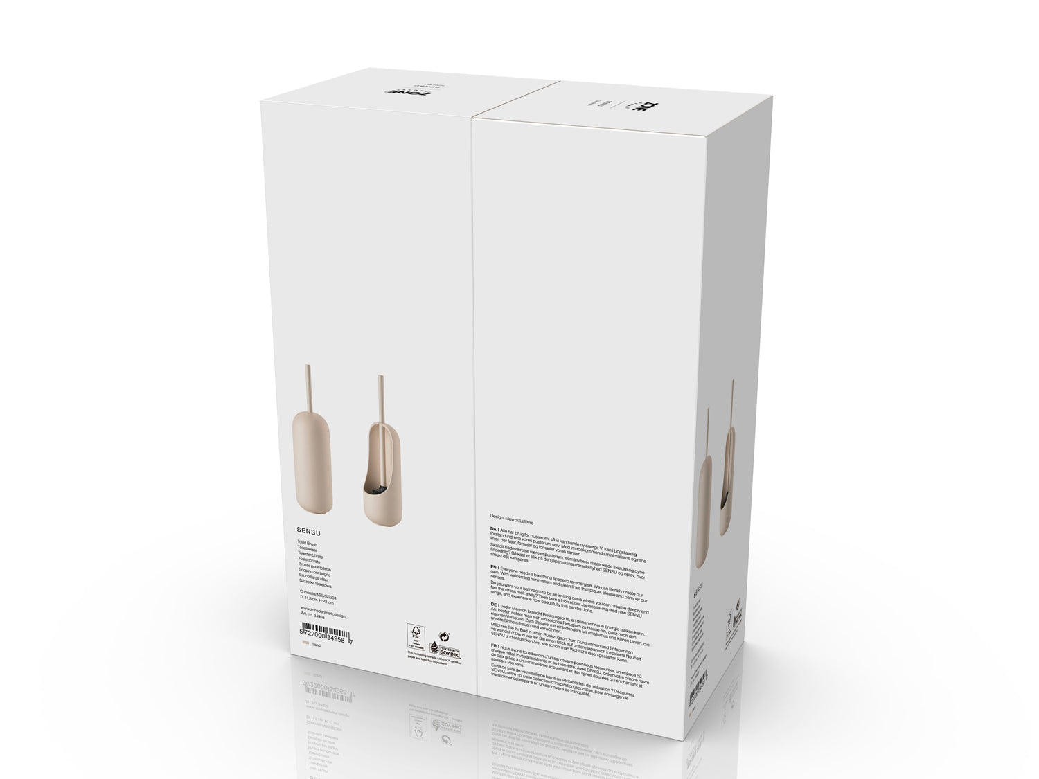 Brosse de toilette Sensu en Béton Sable Zone Denmark - Mathon - 6
