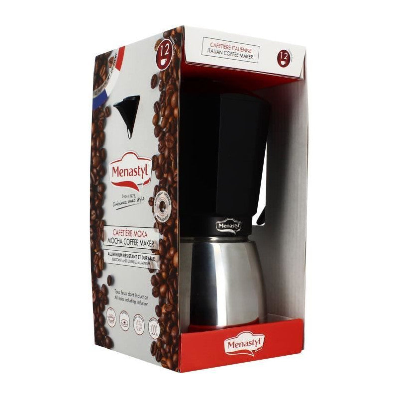 Cafetiere Italienne - Menastyl - 3935072 - Aluminium - 12 Tasses - Tous Feux Dont Induction Menastyl - Mathon - 5