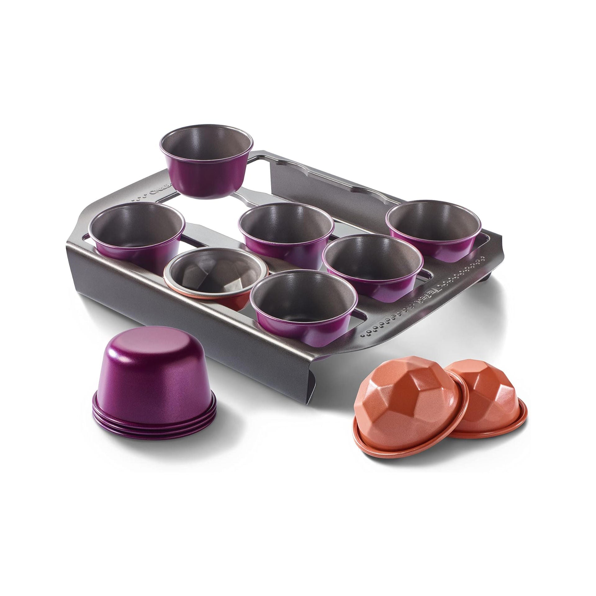 Set de moules à muffins et support CreaBake Tefal - Mathon - 1