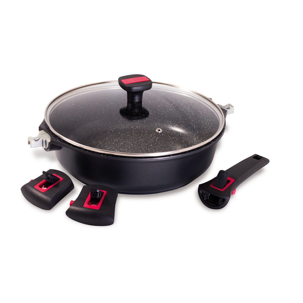 Sauteuse avec couvercle granit Pro céramique 24 cm Baumalu - Mathon - 2