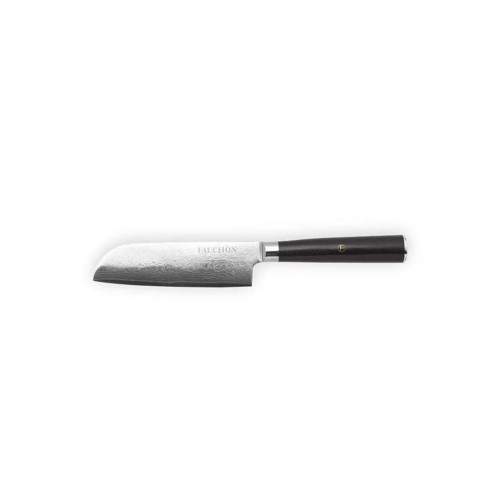 Couteau santoku 25,5cm DAMAS Fauchon Art de la Table - Mathon - 1