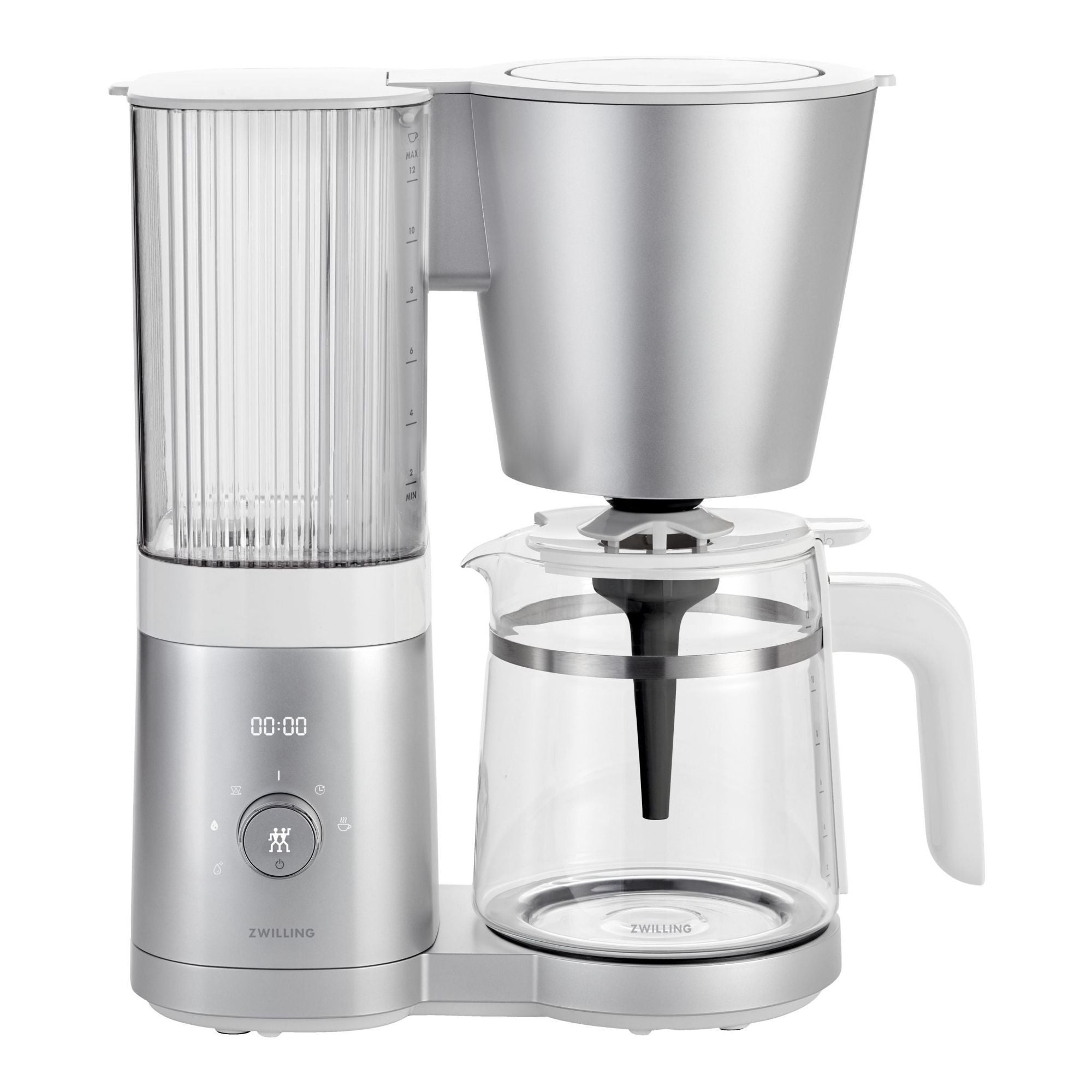 ZWILLING ENFINIGY Broyeur à café + Cafetière à filtre + Mousseur à Lait ARGENT Zwilling - Mathon - 2