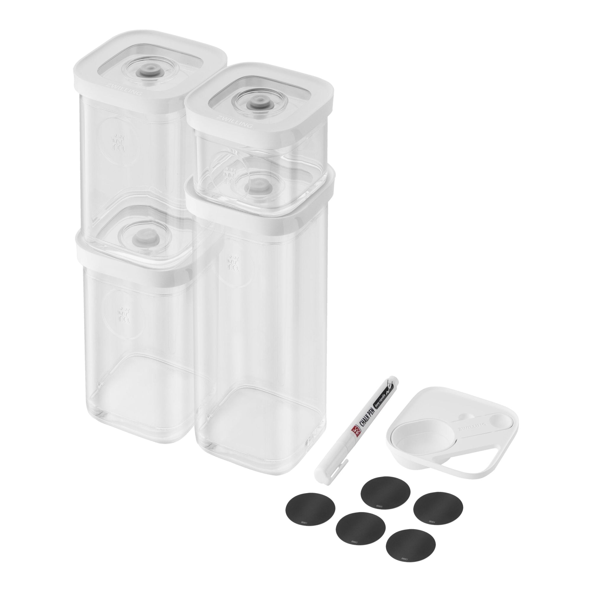 Set de démarrage sous vide, CUBE M, pompe sous vide, cuillère doseuse, étiquettes NFC, 5 pcs Zwilling - Mathon - 1