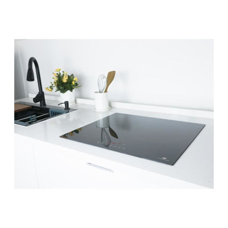 Table Induction 3 Zones, 6600w - 3 Boosters - 3 Minuteurs - Noir Continental Edison - Mathon - 2