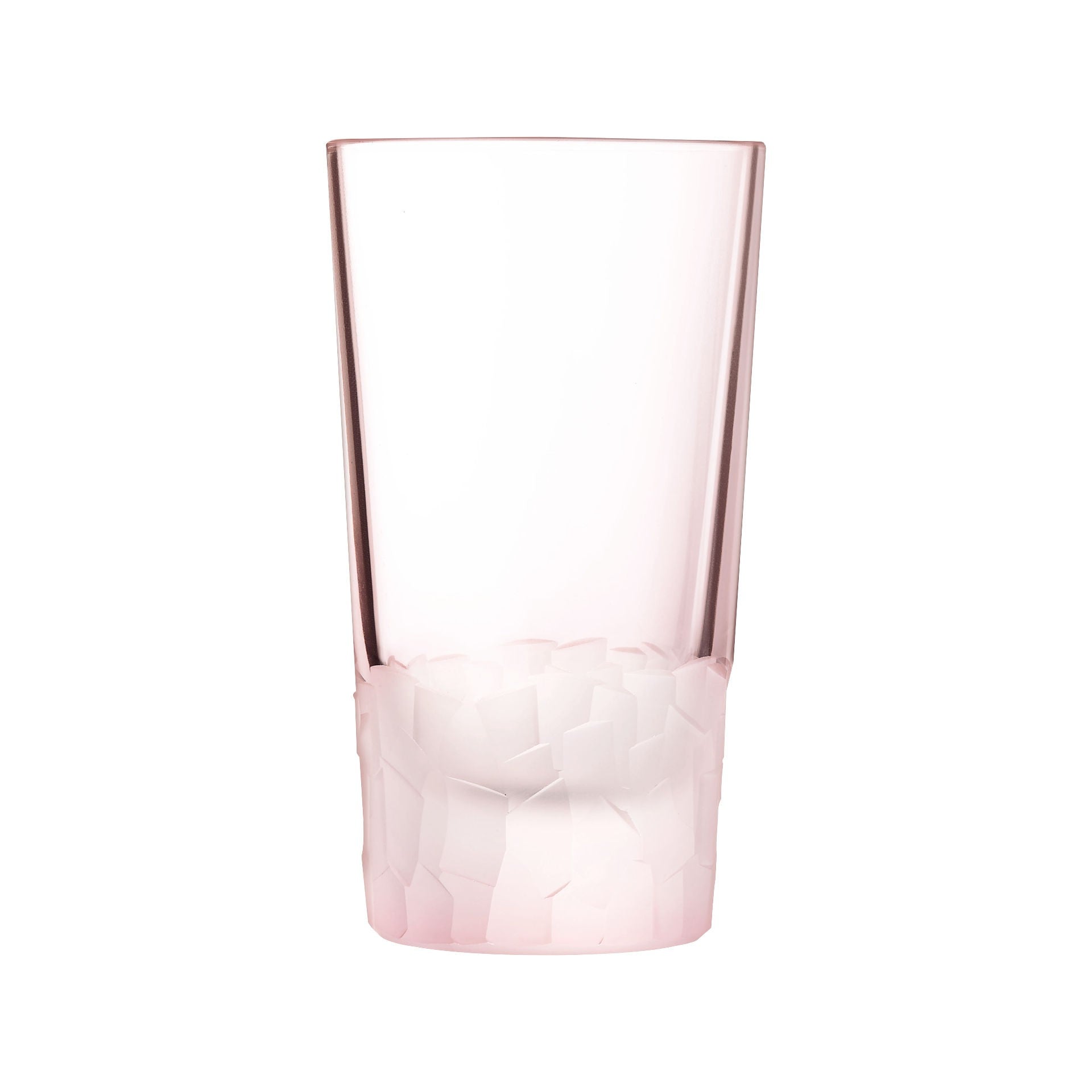 6 verres forme haute 33cl Intuition Colors Rose Cristal d