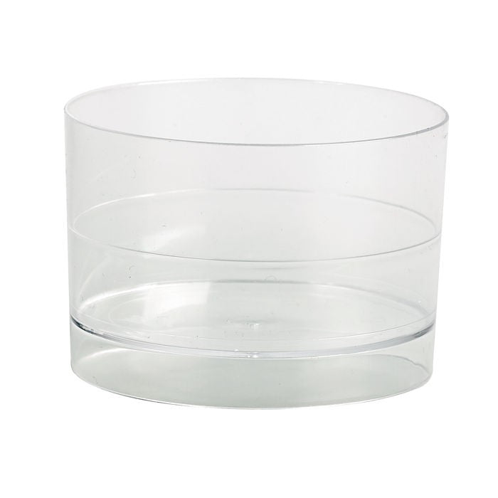 15Pcs - Verrine ronde plastique transparente ??Bodega??   H40mm 60ml FirstPack - Mathon