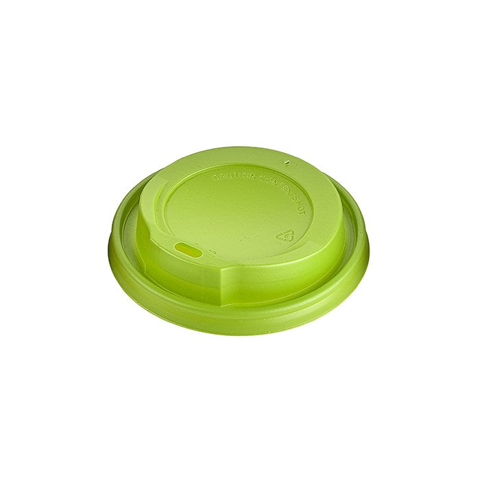 100Pcs - Couvercle plastique PS dôme vert avec bec FirstPack - Mathon - 1