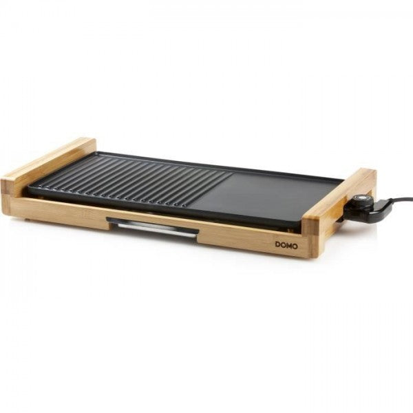 Plancha Electrique - Planche Domo -  Bamboo 60cm - Do8311tp - 2200w Domo - Mathon - 2
