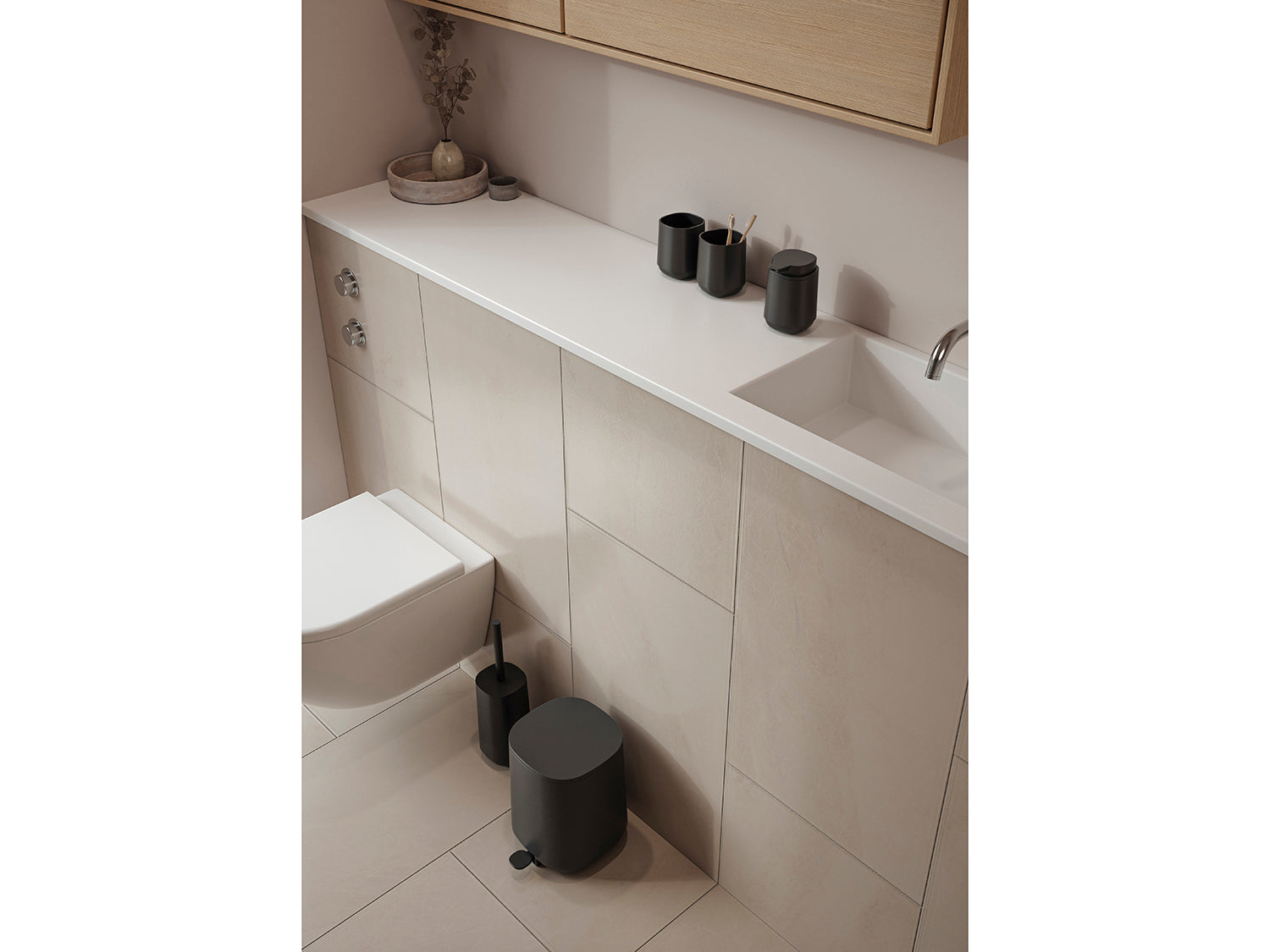 Poubelle à pédale TIME en abs Noir Zone Denmark - Mathon - 8