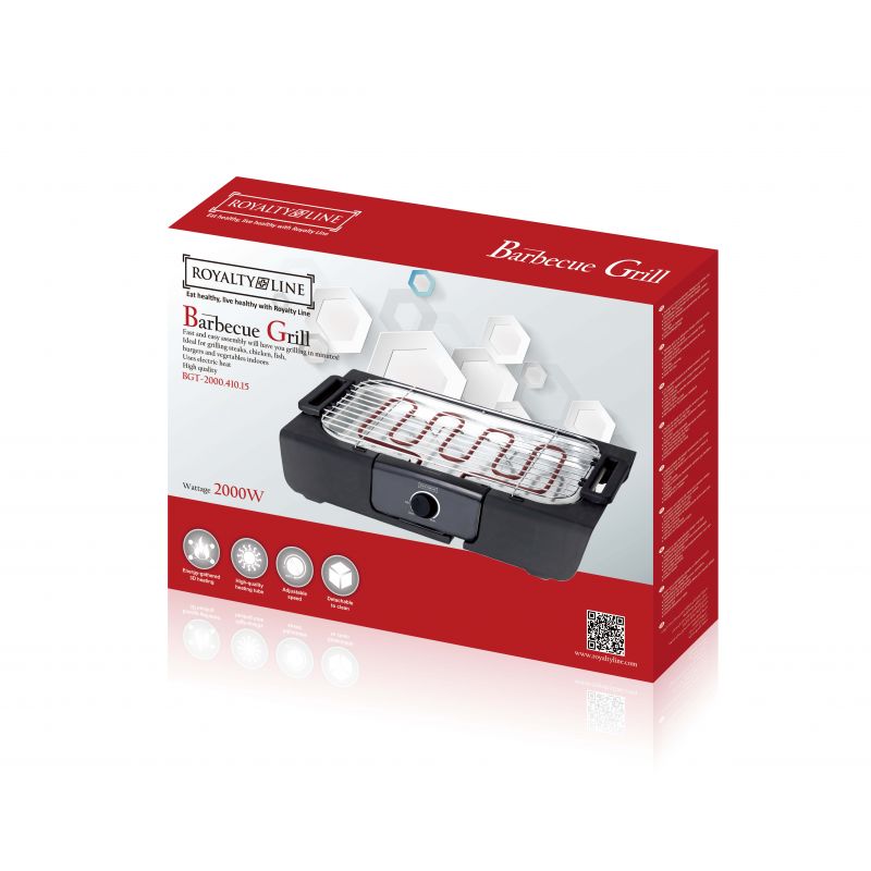 Grill de table électrique 2000W Royalty Line RLBGT200041515 Royalty Line - Mathon - 2