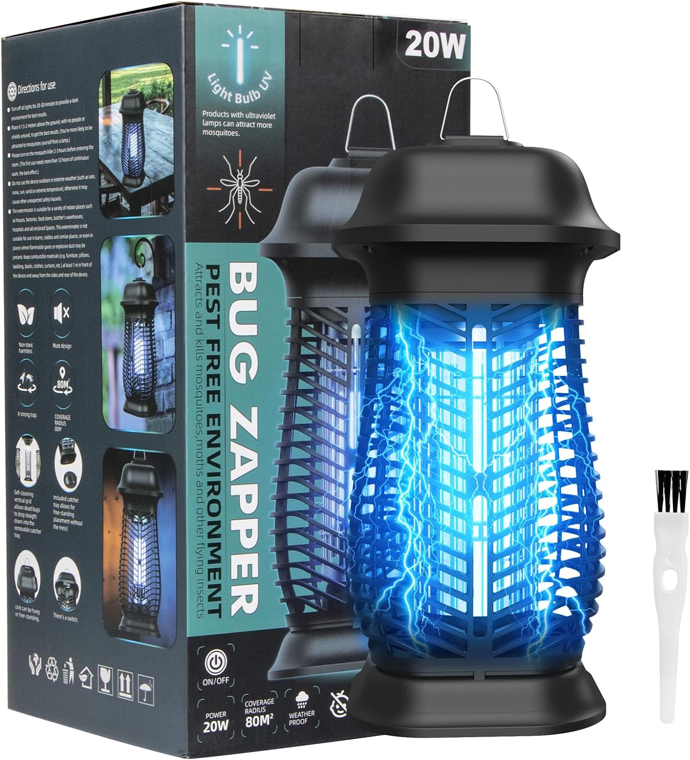 Lampe Anti-Moustique électrique Oziral avec piège à Insectes 20 W Vendos85 - Mathon