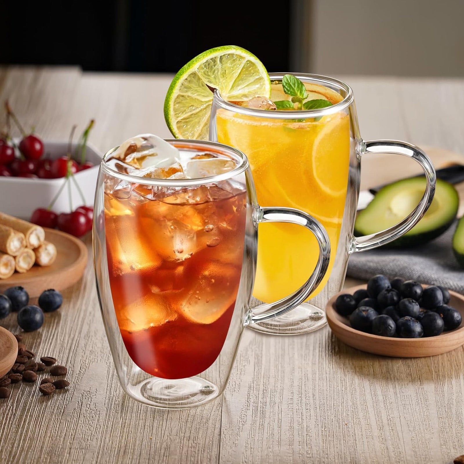 Lot 2 Verres avec Anse 350ml Cheffinger - Mathon - 2