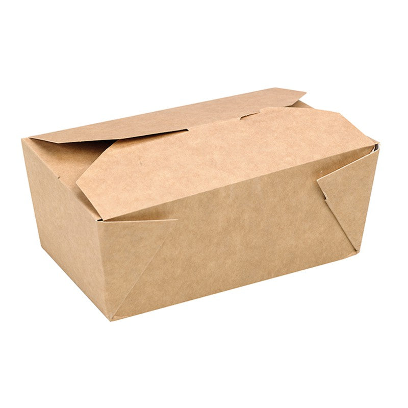 Boîte repas carton kraft 1000 ml 17 x 17 x 8 cm - 50 unités FirstPack - Mathon