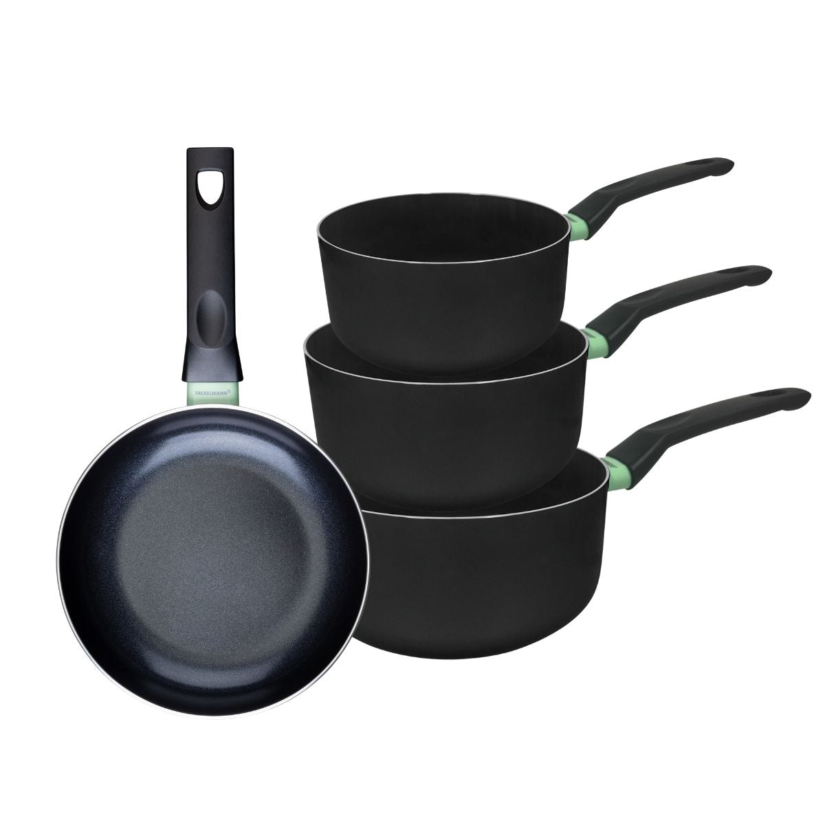 Ensemble de 1 poêle de 20 cm et 3 casseroles 16, 18 et 20 cm  Brandao Fackelmann - Mathon - 1