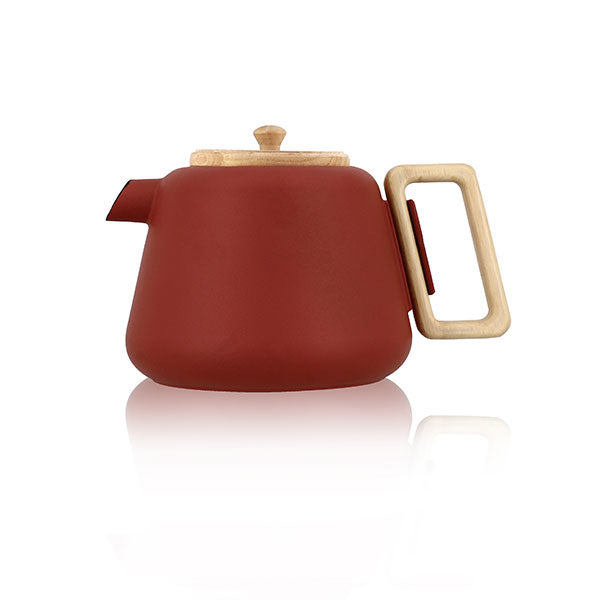 Théière Viggo en fonte et bois d