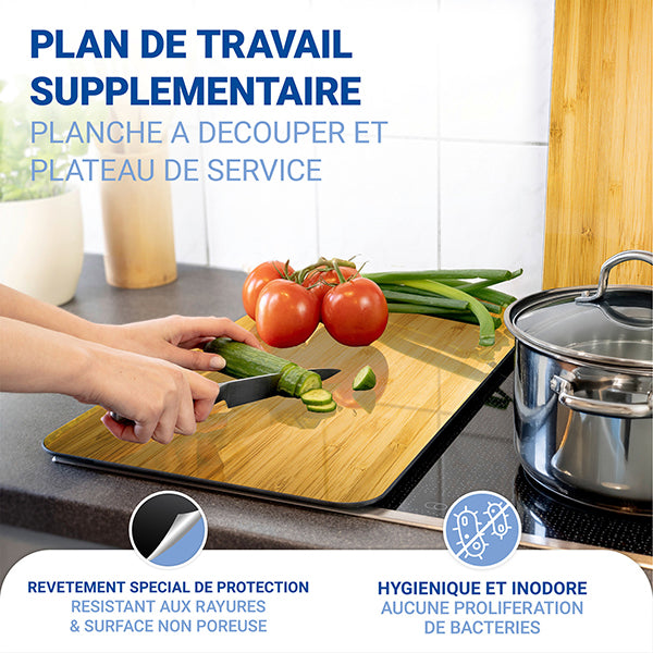 2 couvre-plaques protection motifs bois Wenko by Maximex - Mathon - 6