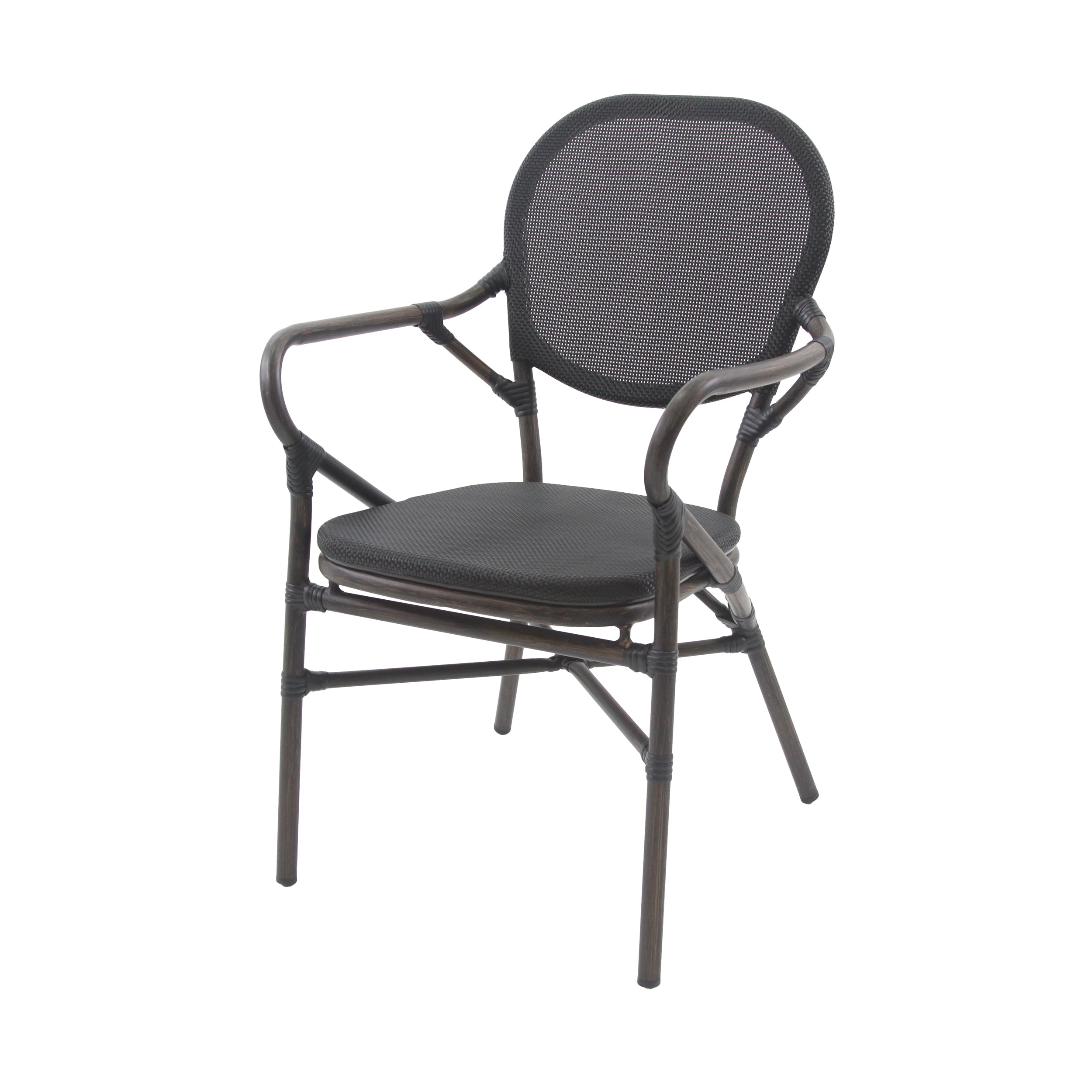Chaise de Bistrot en Textile Tango - Lot de 2 - Veba - Mathon