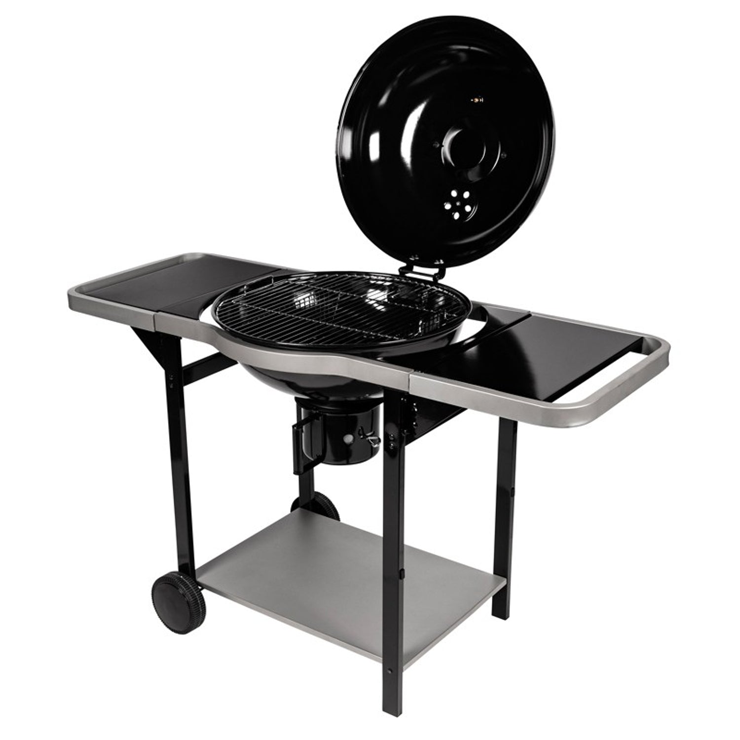 Barbecue au charbon boule + chariot Woodcreek Somagic - Mathon - 4