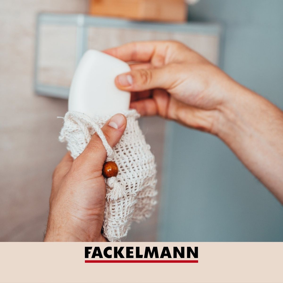 Ensemble de 4 sacs à savons solides en sisal  Tecno Fackelmann - Mathon - 6