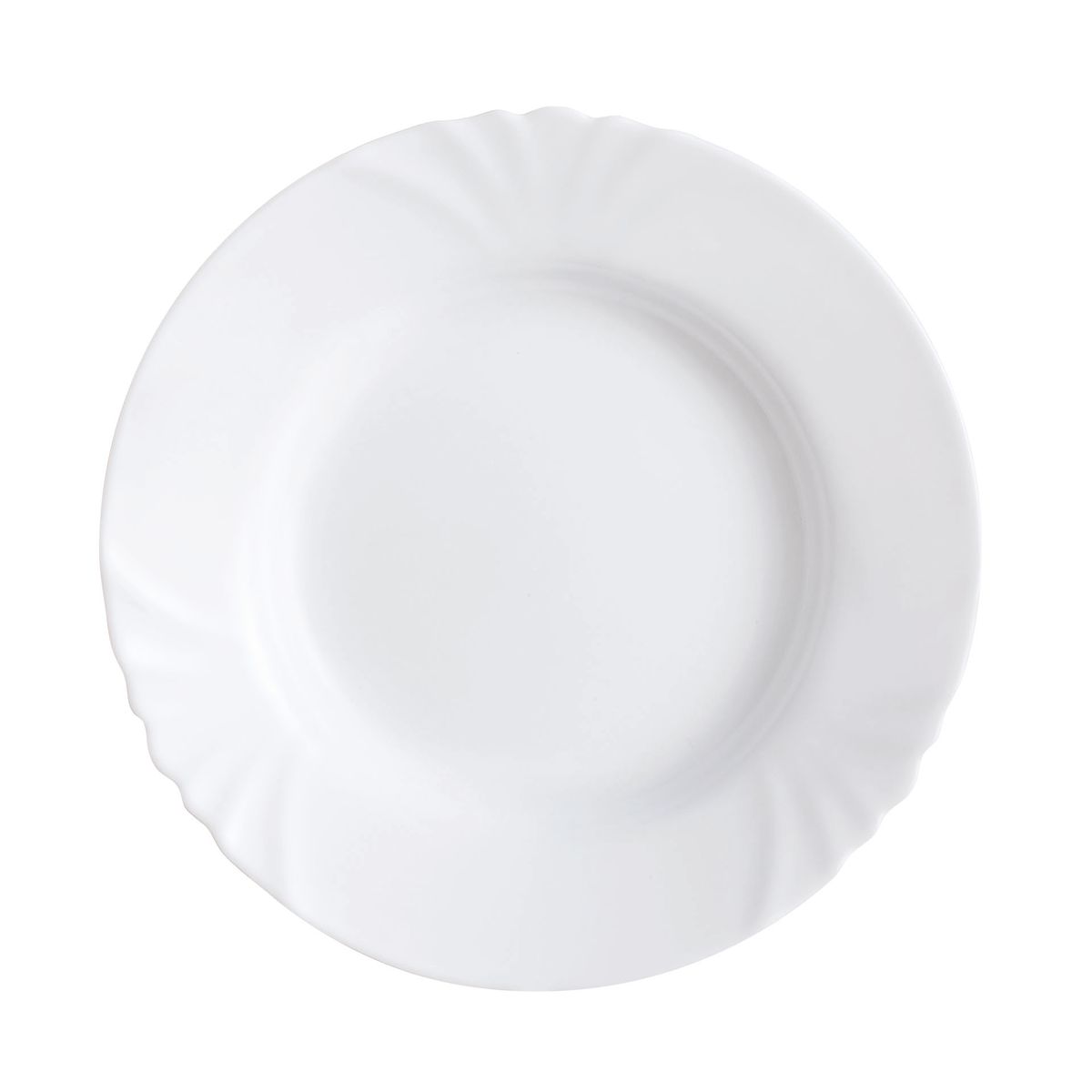 Assiette creuse blanche 22.5 cm Cadix Luminarc - Mathon - 1