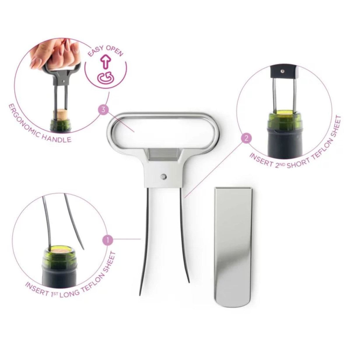 Pop - Ouvre-bouteille vins vieux Argent Koala - Mathon - 2