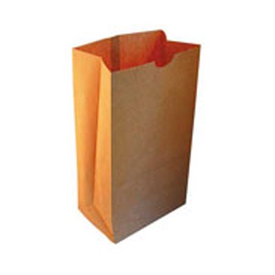 500Pcs - Sac SOS papier kraft brun recyclé  180x110x350mm FirstPack - Mathon