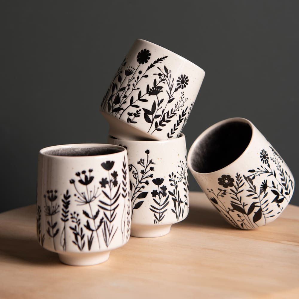 Coffret de 4 gobelets Ikebana 25 cl Table passion - Mathon - 3