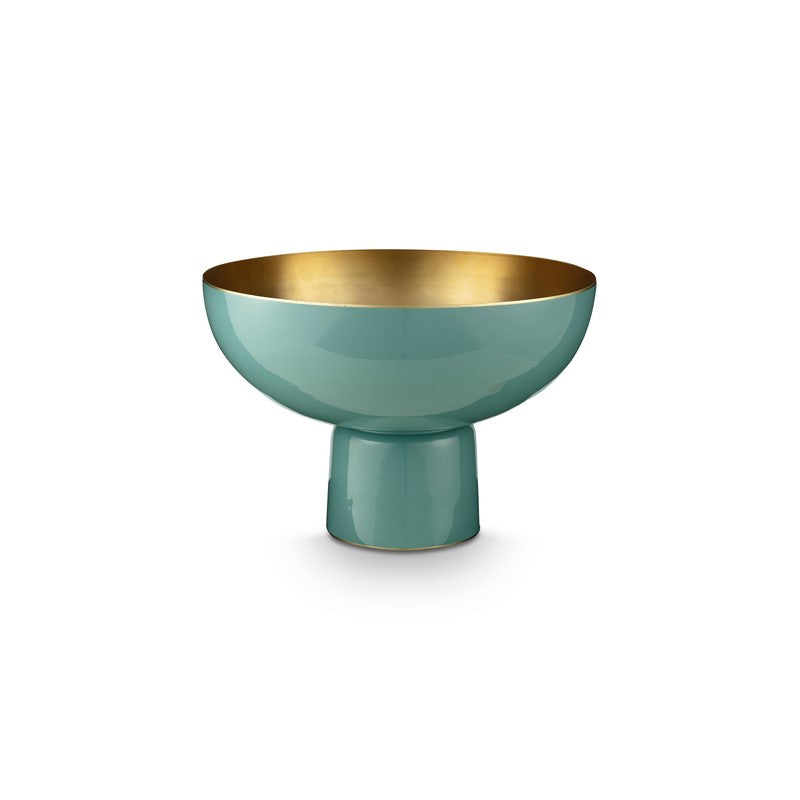 Plat creux Moyen en métal sur pied Vert Foncé - 20x30cm Pip Studio - Mathon - 1
