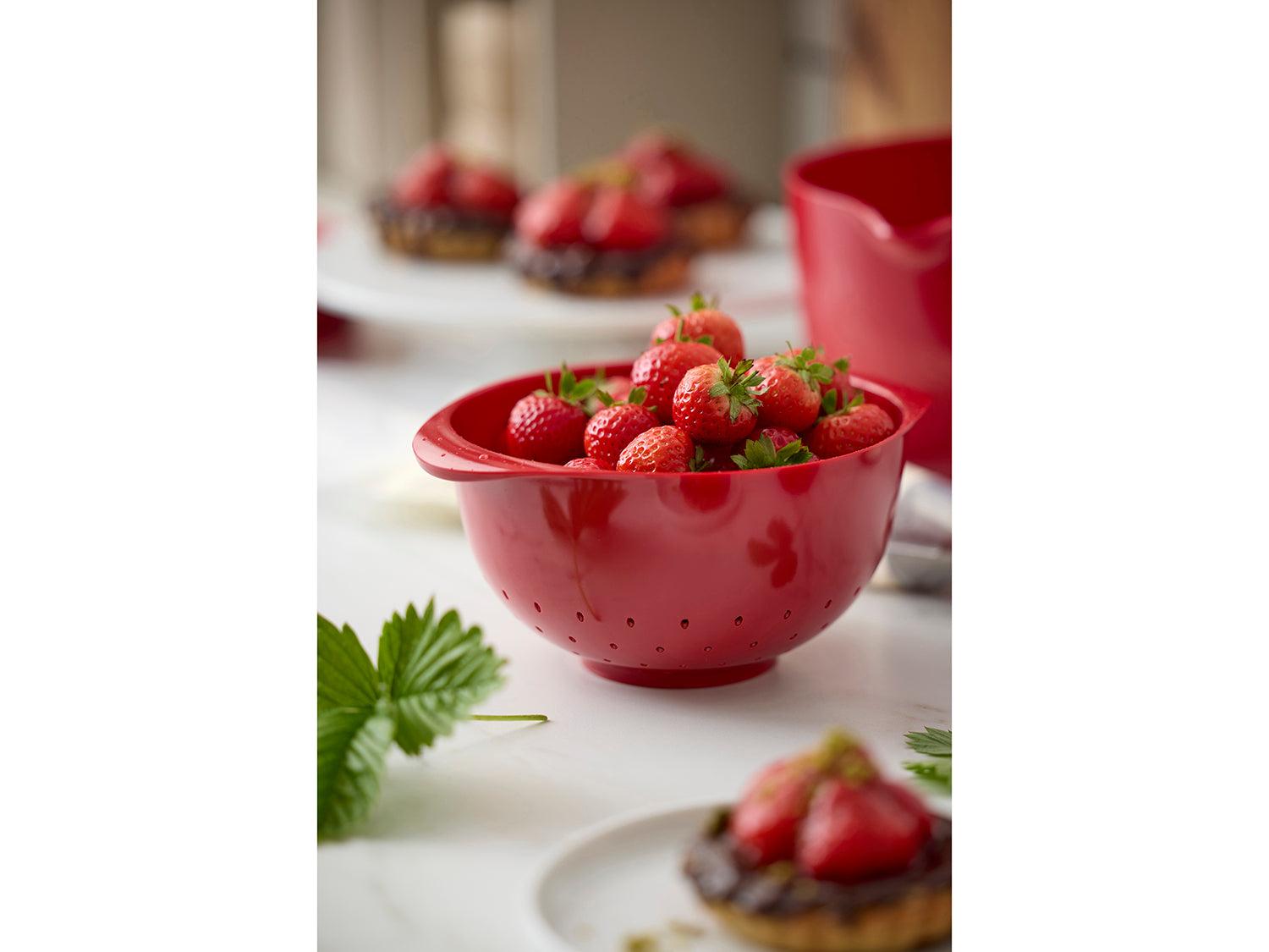 Passoire MARGRETHE Rouge Rosti - Mathon - 8