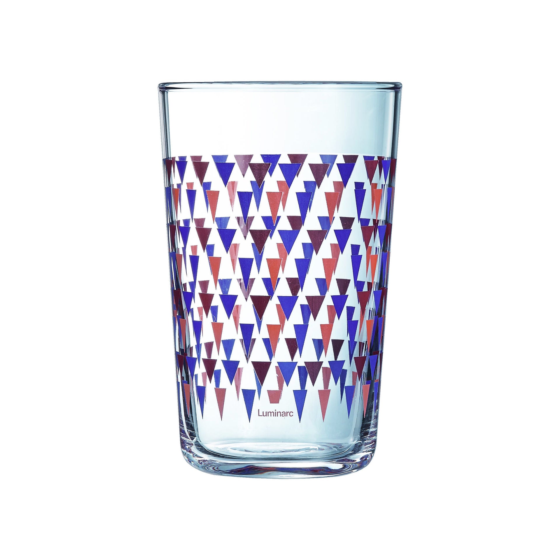 3 verres forme haute 30cl Trigone Pourpre Luminarc - Mathon - 1