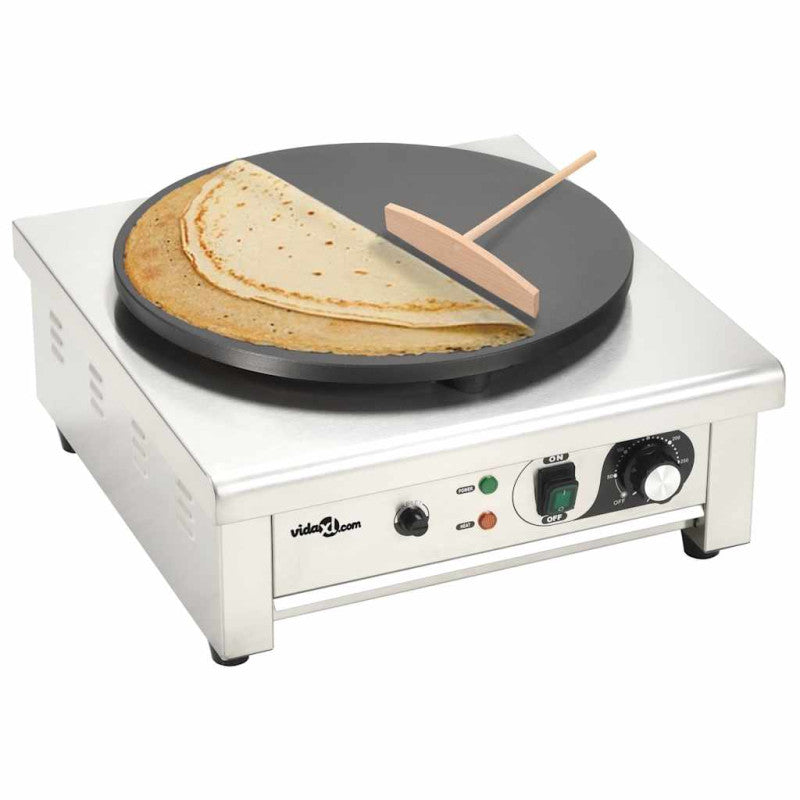 Crêpière électrique Avec Bac De Récupération 40 Cm 3000 W VIDAXL - Mathon - 1