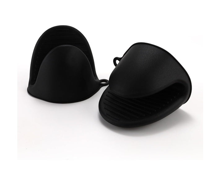 Gants de cuisine en silicone antidérapants noir Vendos85 - Mathon