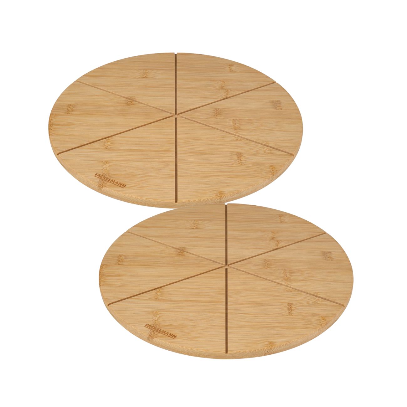Ensemble de 2 Planches à pizza avec rainures de coupe, Ø 32 cm Fackelmann - Mathon - 1