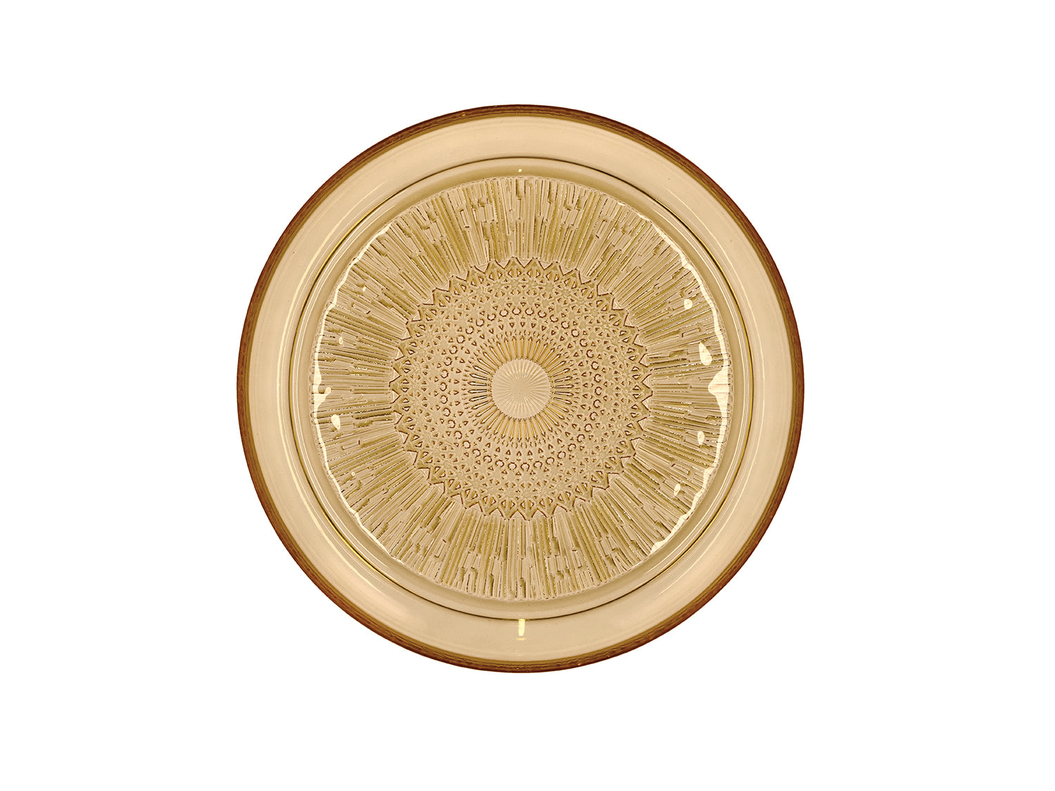 Assiette Kusintha en verre Ambre Bitz - Mathon - 2